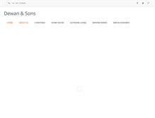 Tablet Screenshot of dewansons.com